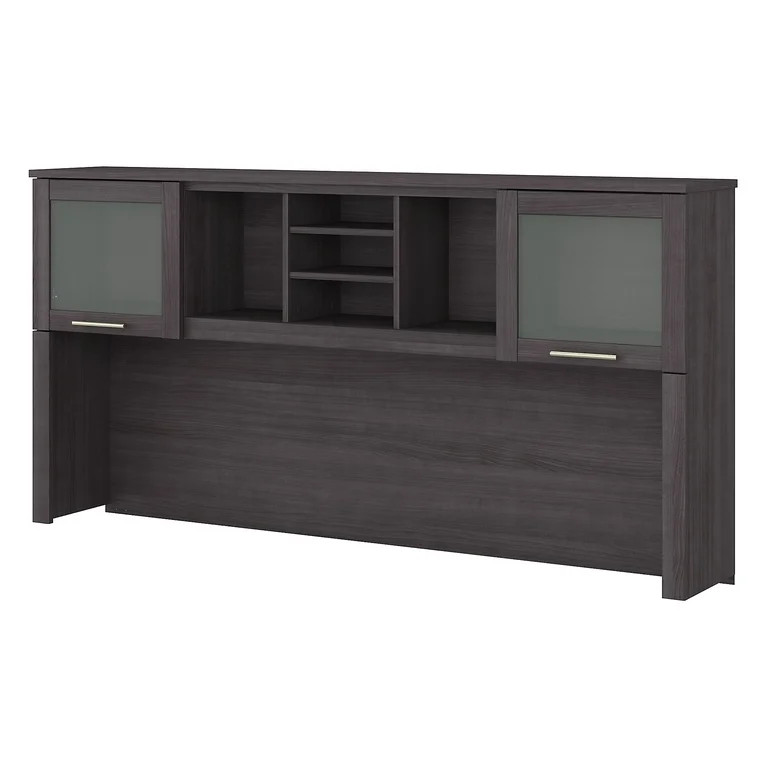Bush Furniture Somerset 2-Door 72” Hutch with Storage, Storm Gray | Walmart (US)