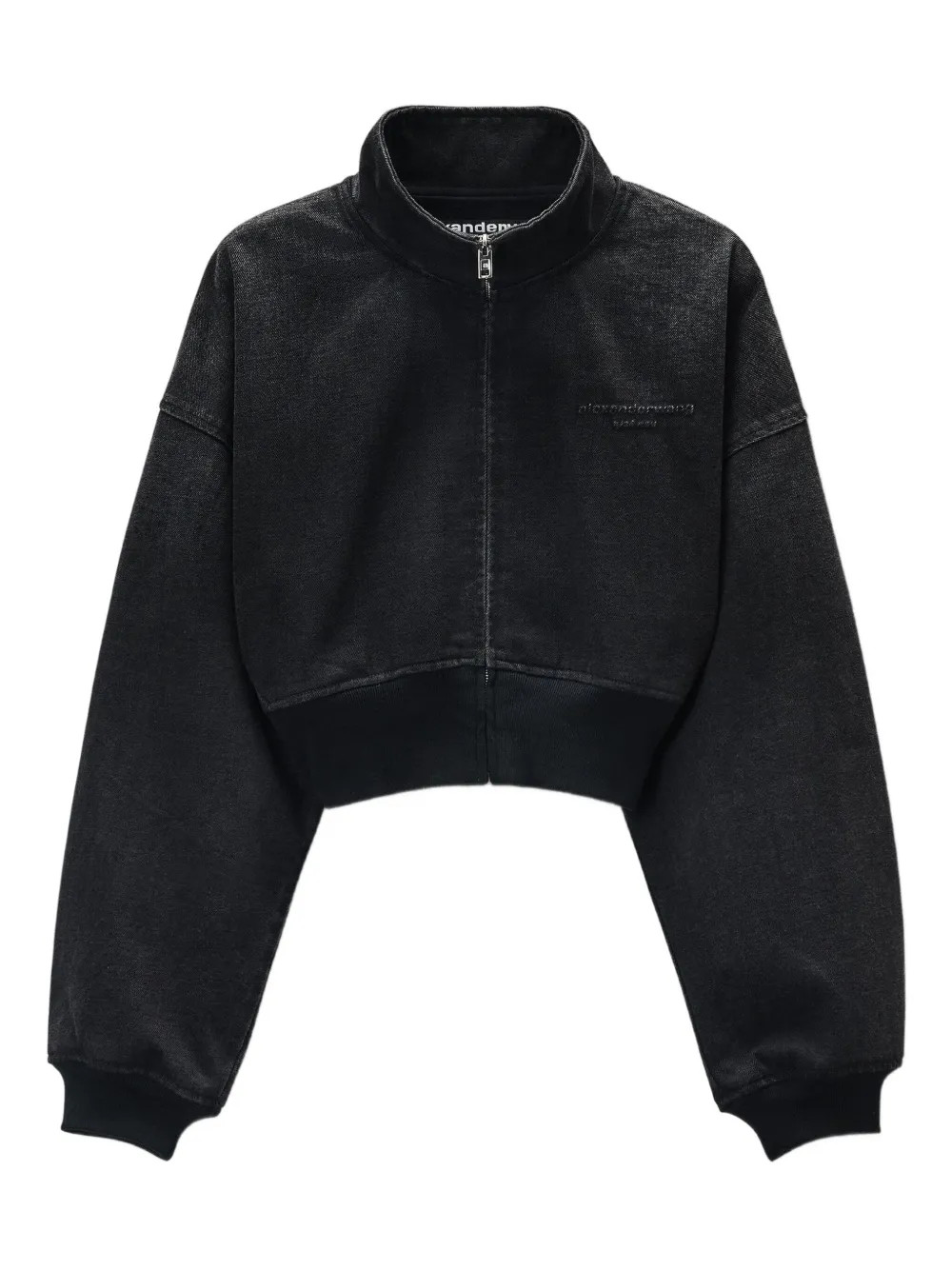 Alexander Wang stand-collar zip-up Bomber Jacket | Black | FARFETCH | Farfetch Global
