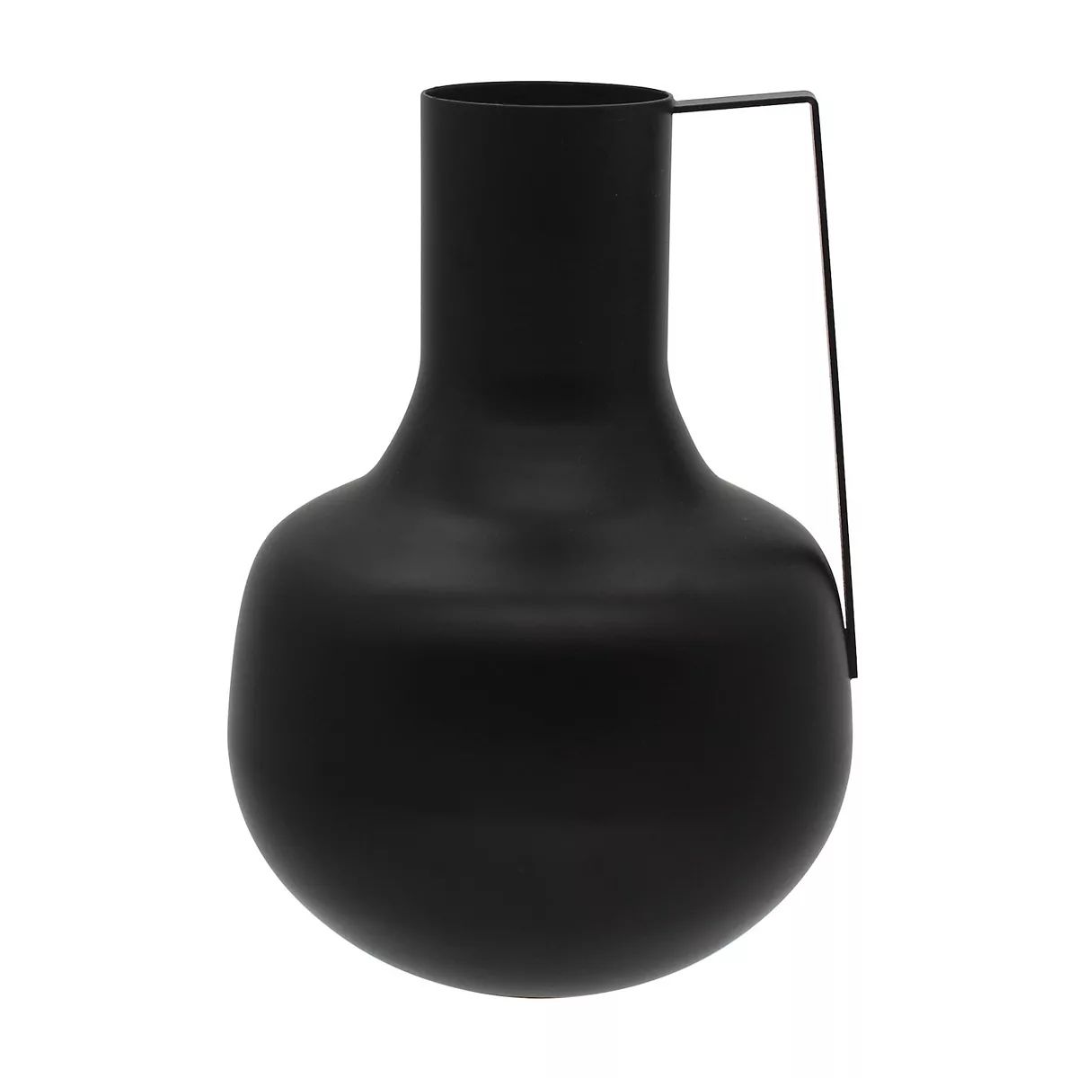 Painted Black Metal Vase with Handle | Kohl's