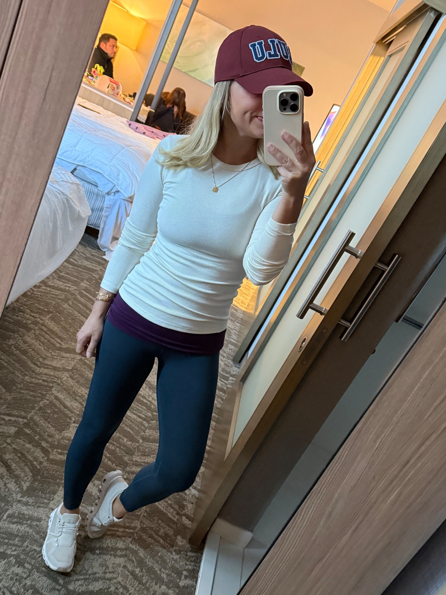 I can’t deny my strong love for Lululemon. Both these pants and this top are so soft  