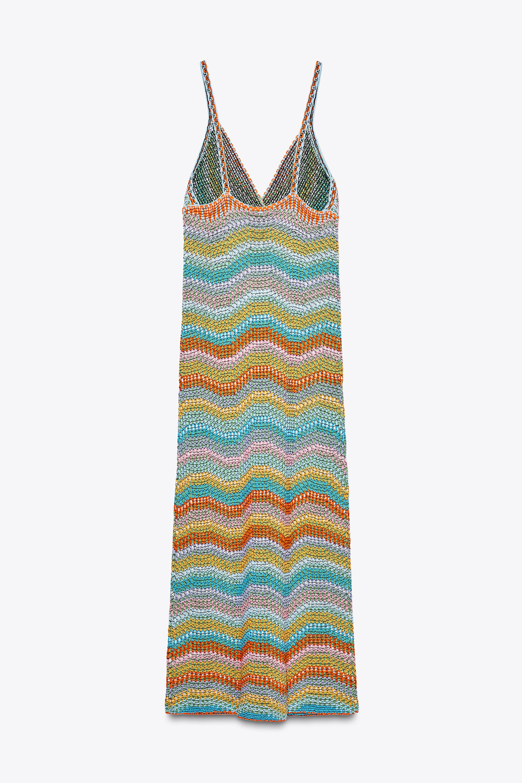 HÄKEL-STRICKKLEID MIT TRÄGERN | Zara DE