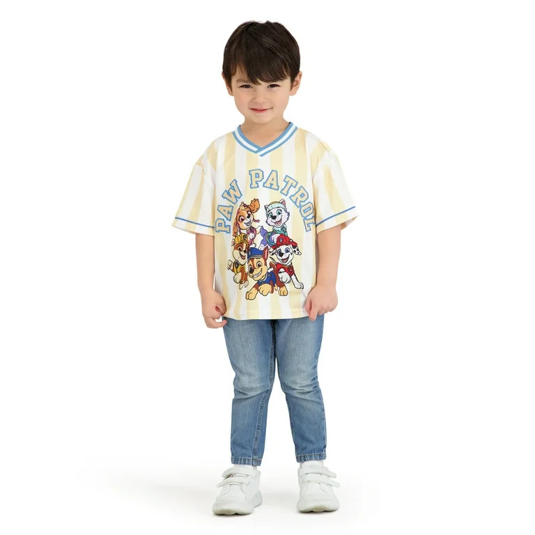 Paw Patrol Toddler Boy Short Sleeve Jersey, Sizes 12 Months-5T | Walmart (US)