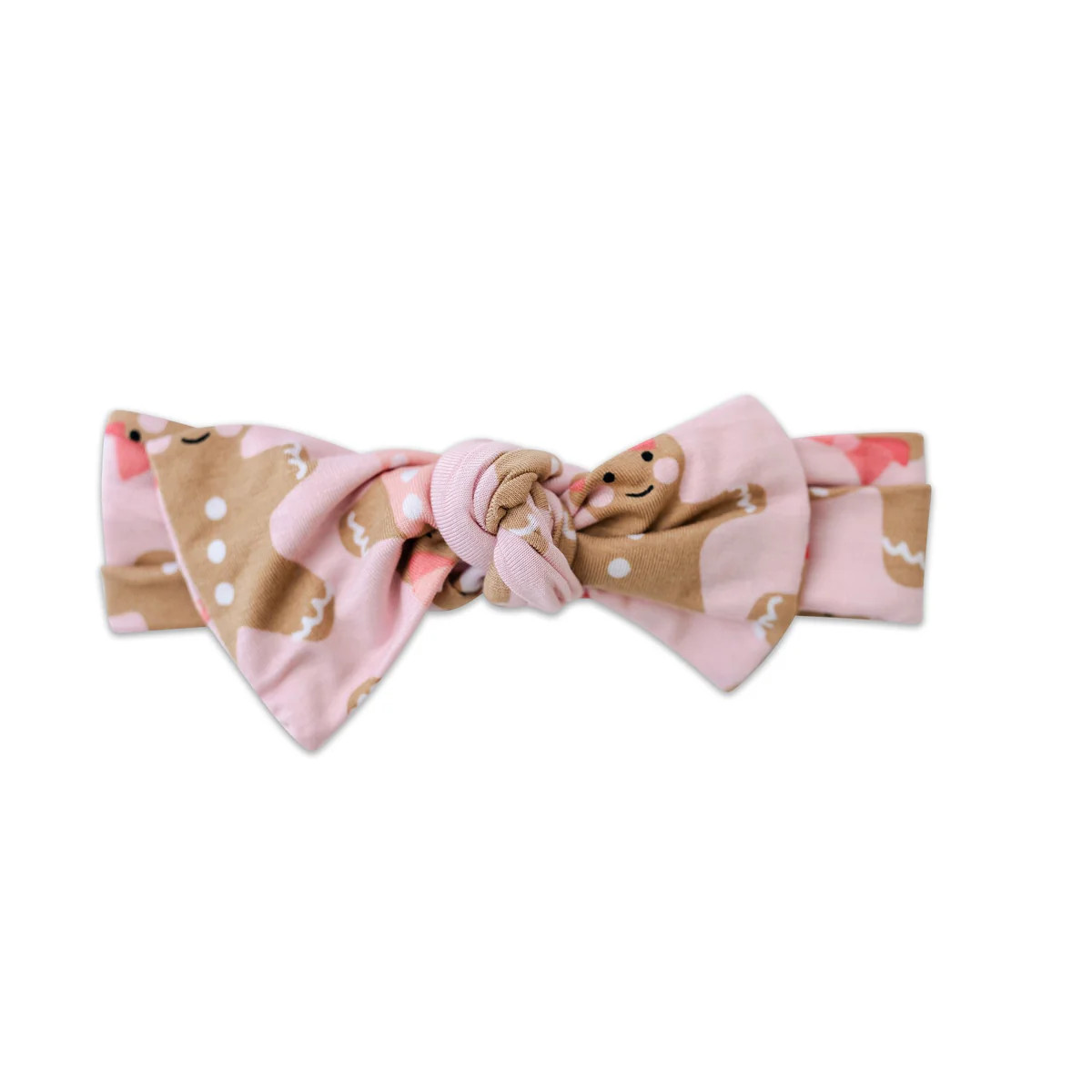 Pink Gingerbread Bow Headband | Little Sleepies