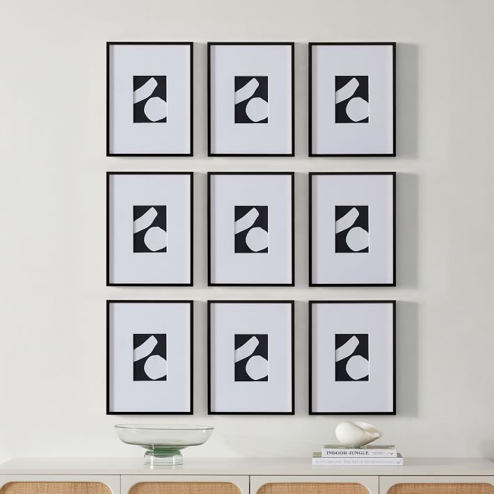 Multi-Mat Gallery Frames - Black | West Elm (US)