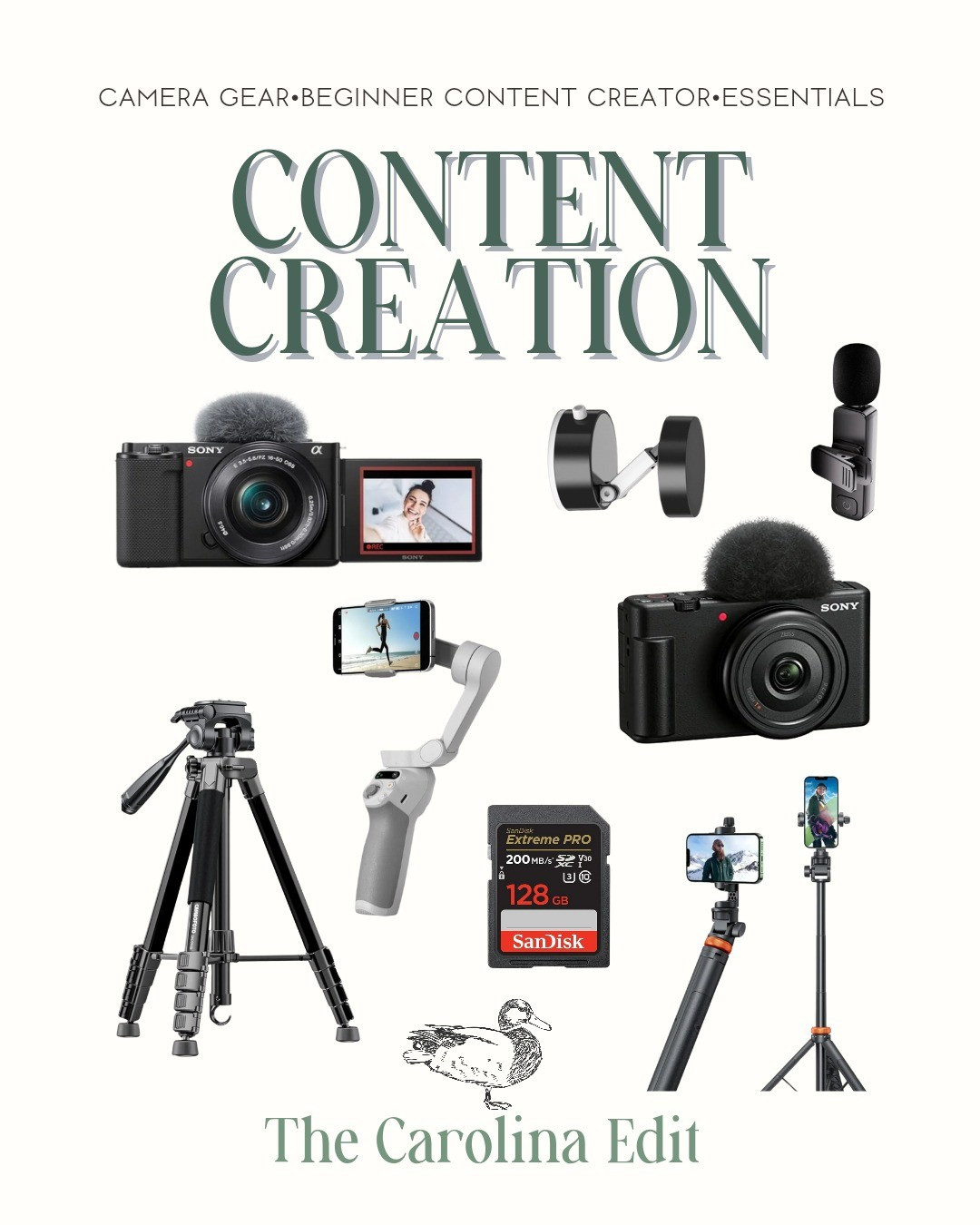 Content creator essentials. Camera, gear, influencer creator necessities. #camera #contentcreator #contentcreation #tripod #videocamera #photography 

#LTKFamily #LTKTravel