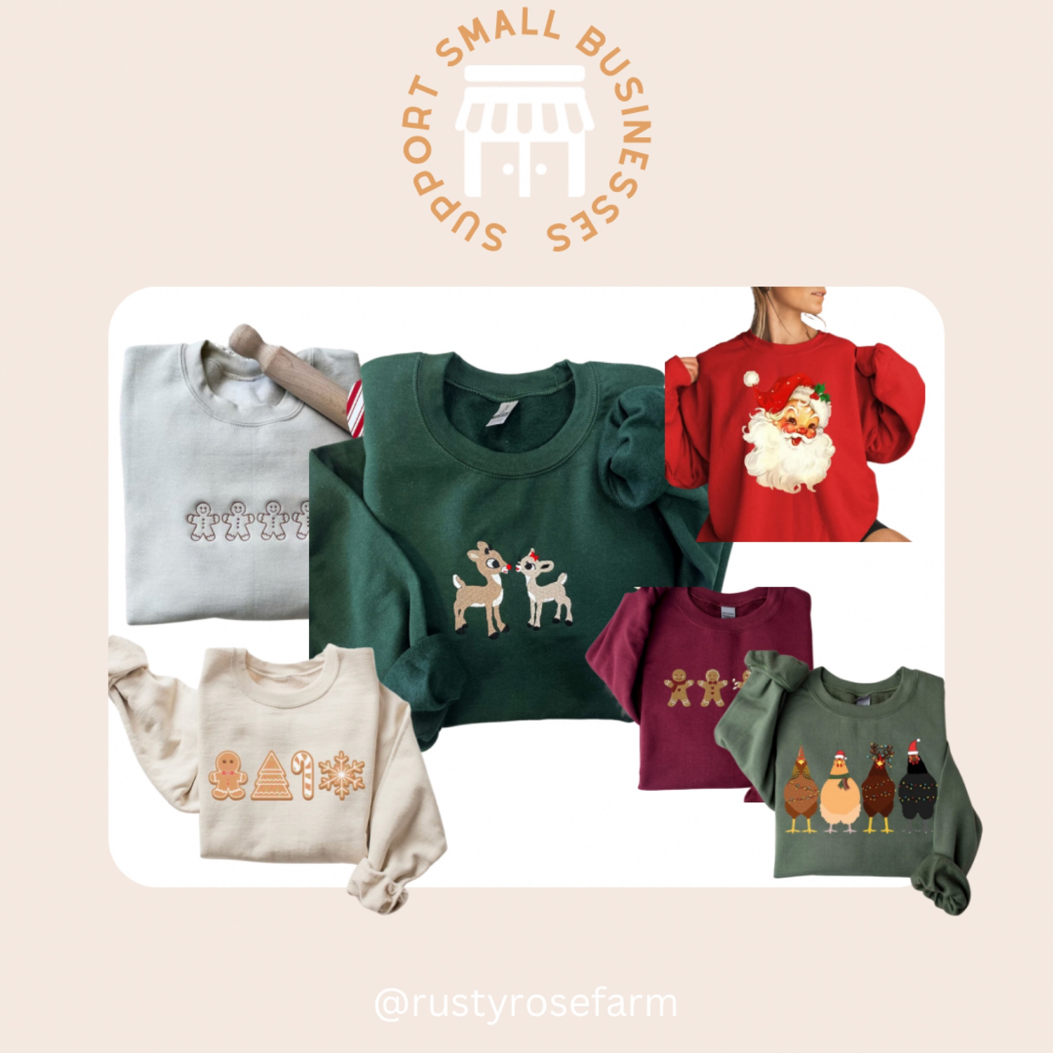 Embroidered Christmas crewnecks,  Christmas sweatshirts, Rudolph  

#LTKCyberWeek #LTKSeasonal #LTKHoliday