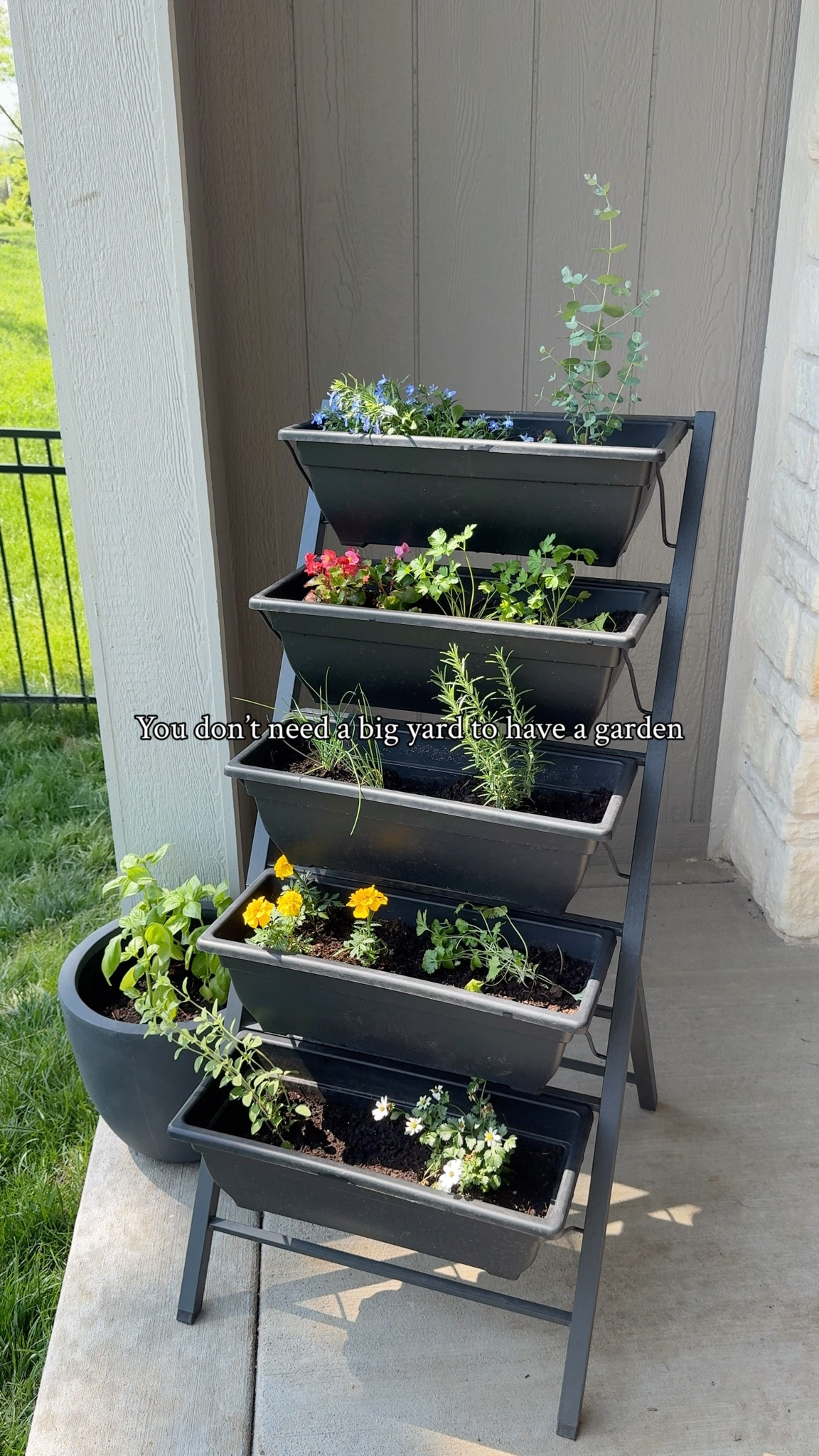 The perfect garden solution for small spaces🪻 this tiered garden is a best seller year after year, I love planting our herbs and flowers in if every year! 
An affordable outdoor Amazon find for small yards, apartments, and patios🪴🌷🌼

#LTKHome