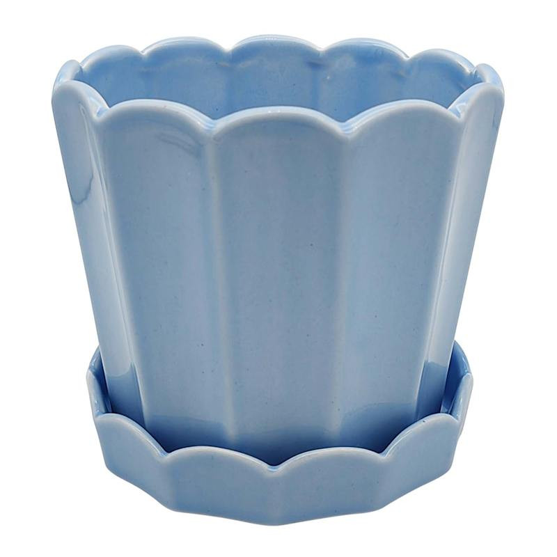 Blue Eloise Ceramic Indoor Planter, 5" | At Home
