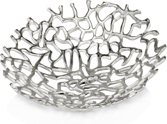 Modern Day Accents Coralino Large, Decorative, Plate, Coral, Sea, Ocean, Fish, Art, Modern, Alumi... | Amazon (US)