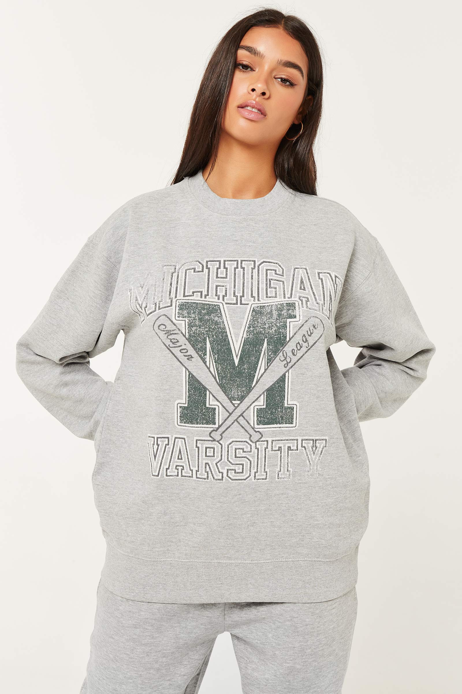 Michigan Crew-Neck Sweatshirt | Ardene