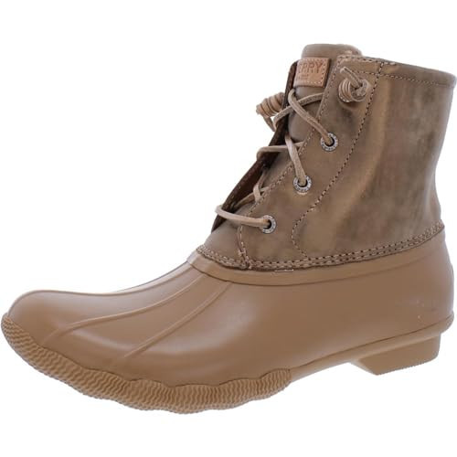 Sperry Women's Saltwater Shimmer Leather Rose 9.5 M | Amazon (US)