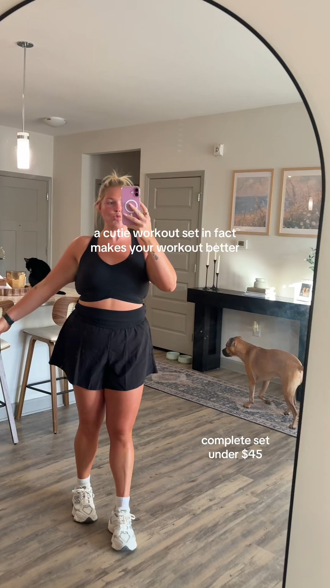 Affordable workout set! Wearing a L in the shorts and XL in the top 🖤

#LTKActive #LTKMidsize #LTKFindsUnder50