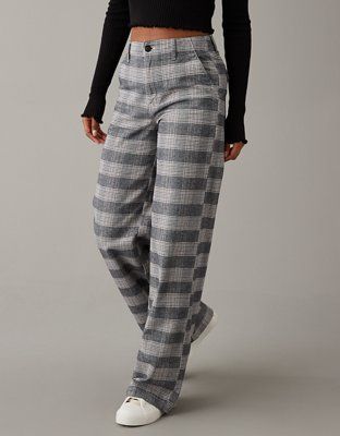 AE Super High-Waisted Baggy Wide-Leg Trouser | American Eagle Outfitters (US & CA)