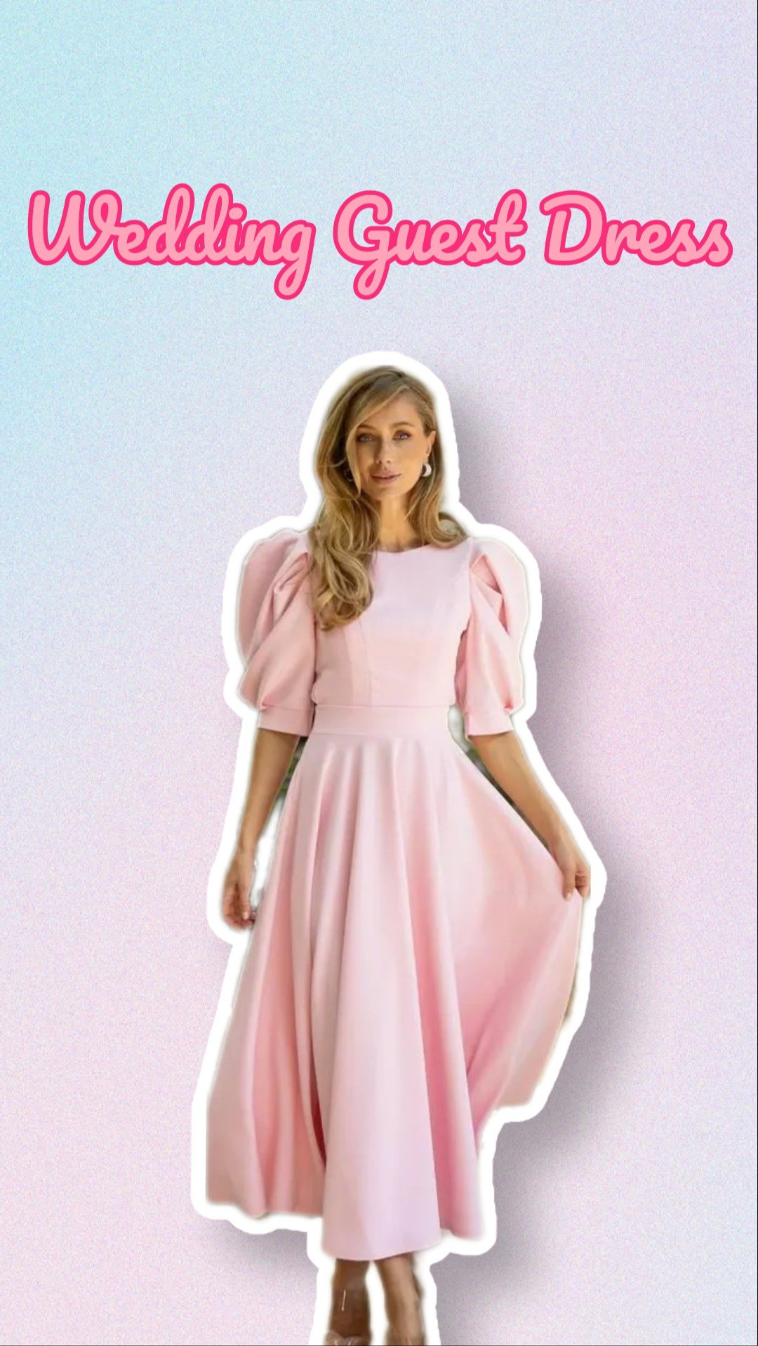 Baby Pink Midi Dress, Puff Sleeve Dress, Puff Shoulder Dress, Flowy Puff Sleeve Dress, Dinner Dress, Cocktail Dress, Women Formal Dresses

#LTKSeasonal #LTKStyleTip #LTKSaleAlert