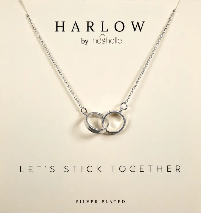 Nashelle HARLOW by Nashelle Interlocking Circles Boxed Necklace | Nordstrom | Nordstrom