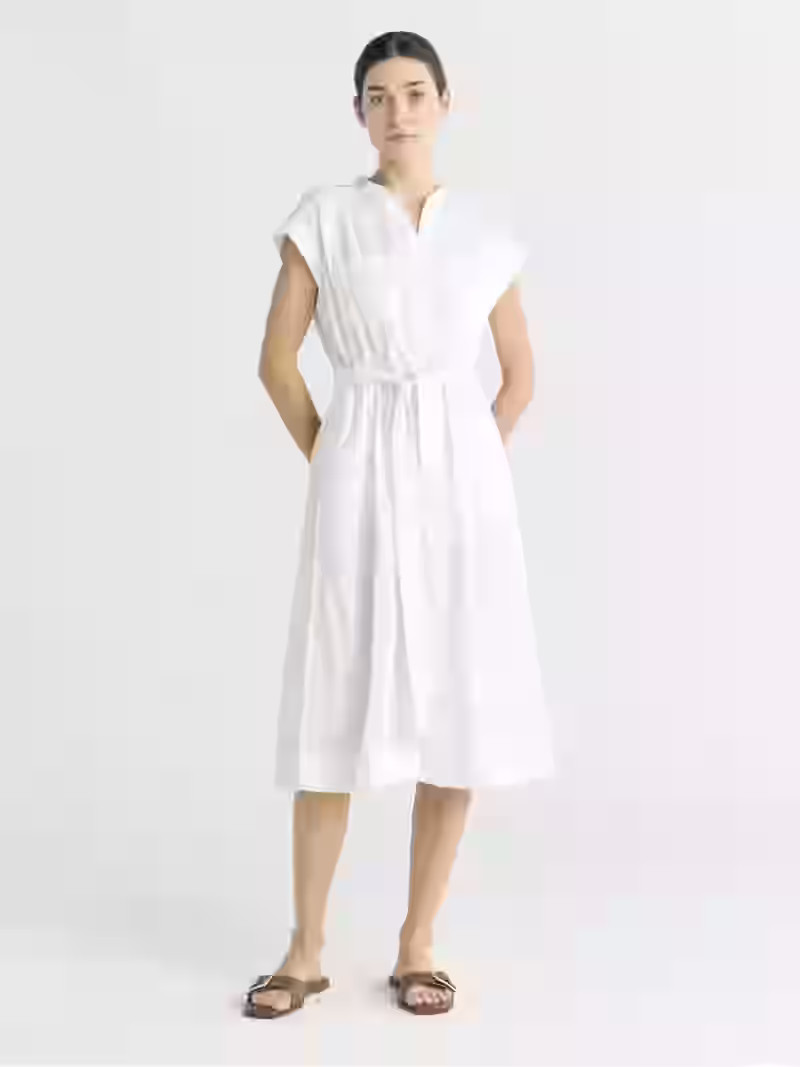 Free Assembly Women's Belted Utility Cotton Midi Shirtdress, Sizes XS-XXL | Walmart (US)
