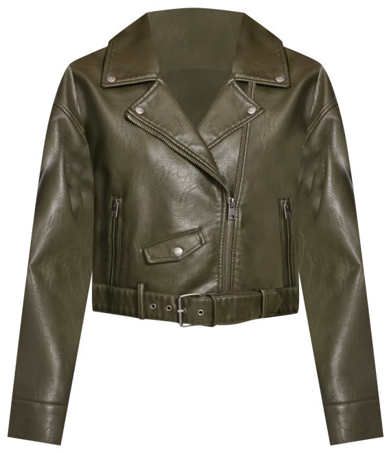 Levi's Women's Cropped Belted Moto Jacket - Macy's | Macy's