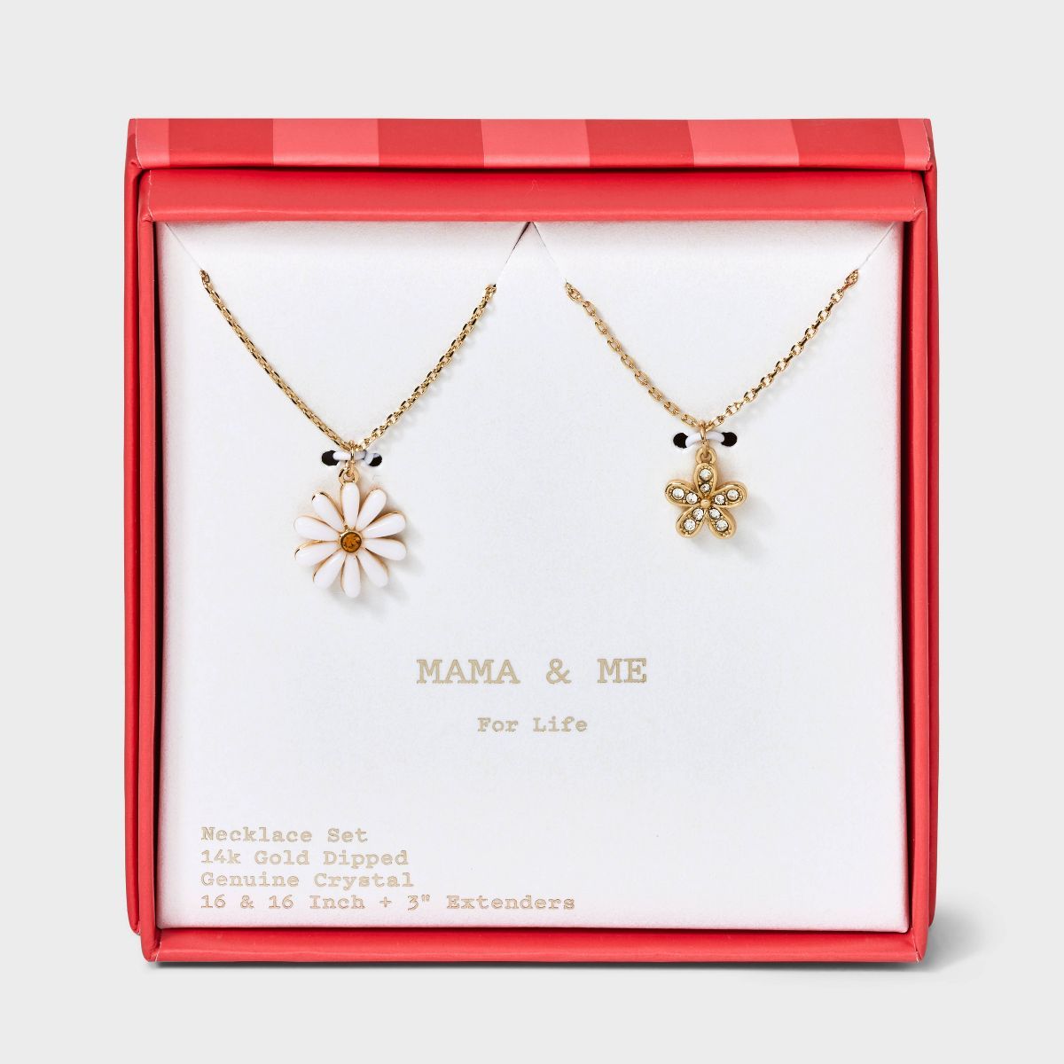 14k Gold Dipped Gold Resin and Crystal Daisy Flowers Set 2pc - A New Day™ Gold | Target