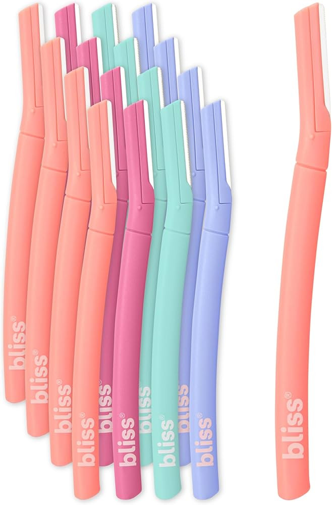 Bliss Stainless Steel Disposable Dermaplaning Tools | Facial Exfoliator and Eyebrow Razor to Derm... | Amazon (US)