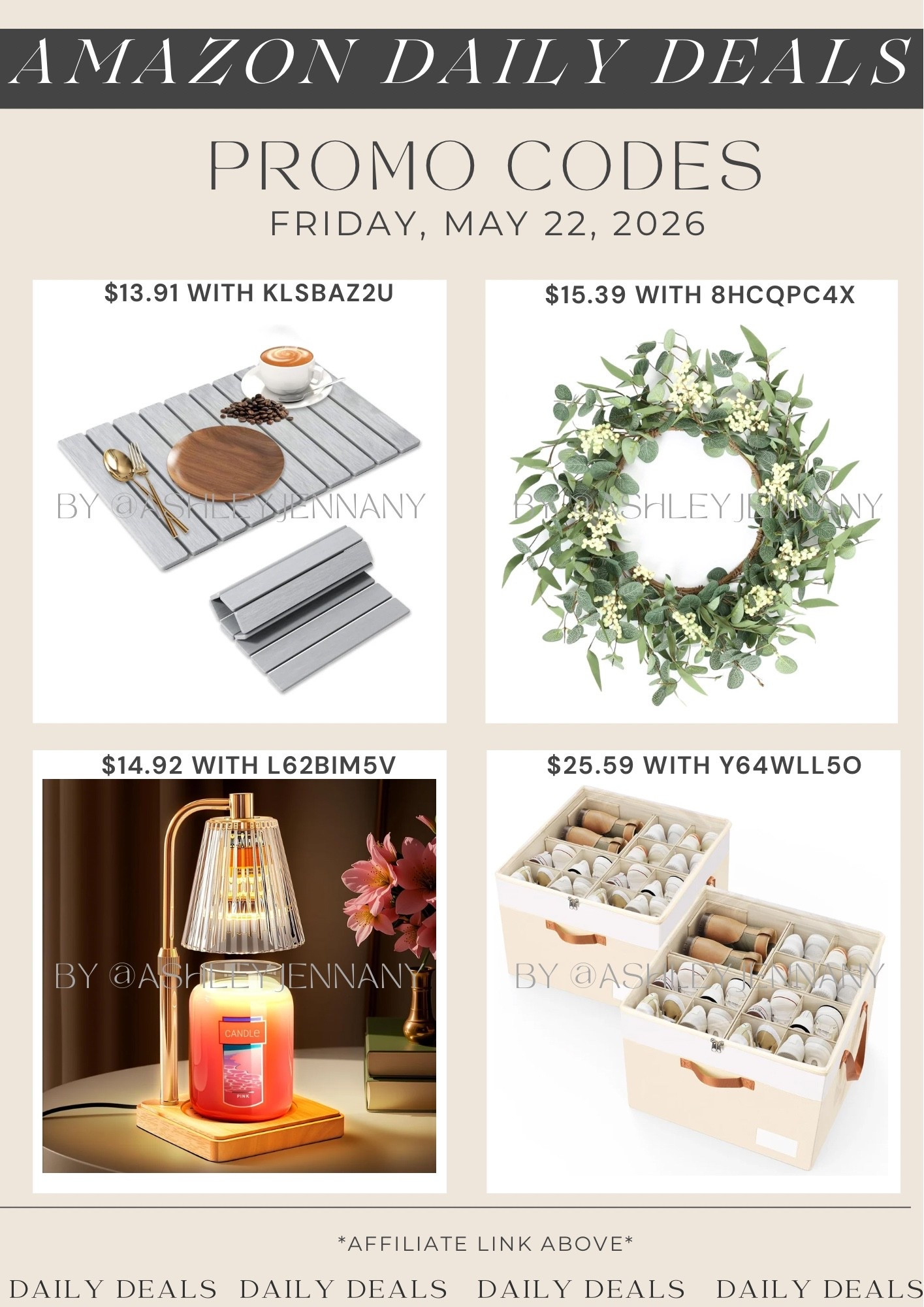 Amazon deals

#LTKHome #LTKSaleAlert #LTKSeasonal