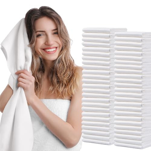 rngwaper Disposable Hair Drying Towels, 50 Count Super Absorbent Large Luxury, Salon & Spa Camping Trips for Hair, Face, Body Use（16" x 31.5"） | Amazon (US)
