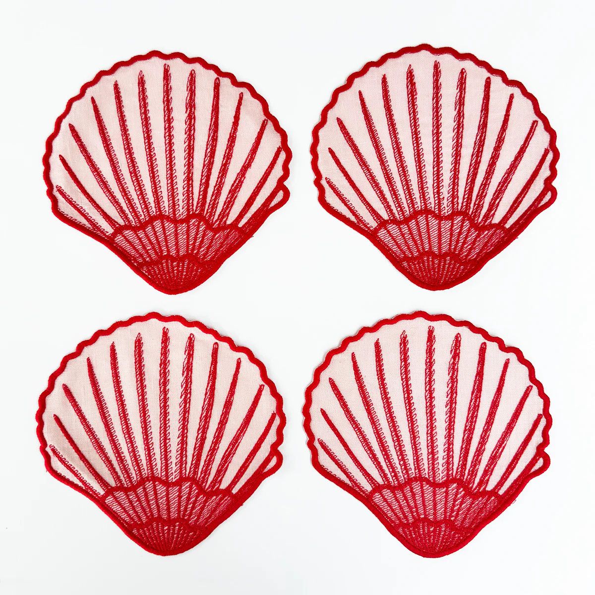 Sea Shell Cocktail Napkins, set of 4 | Biscuit Home