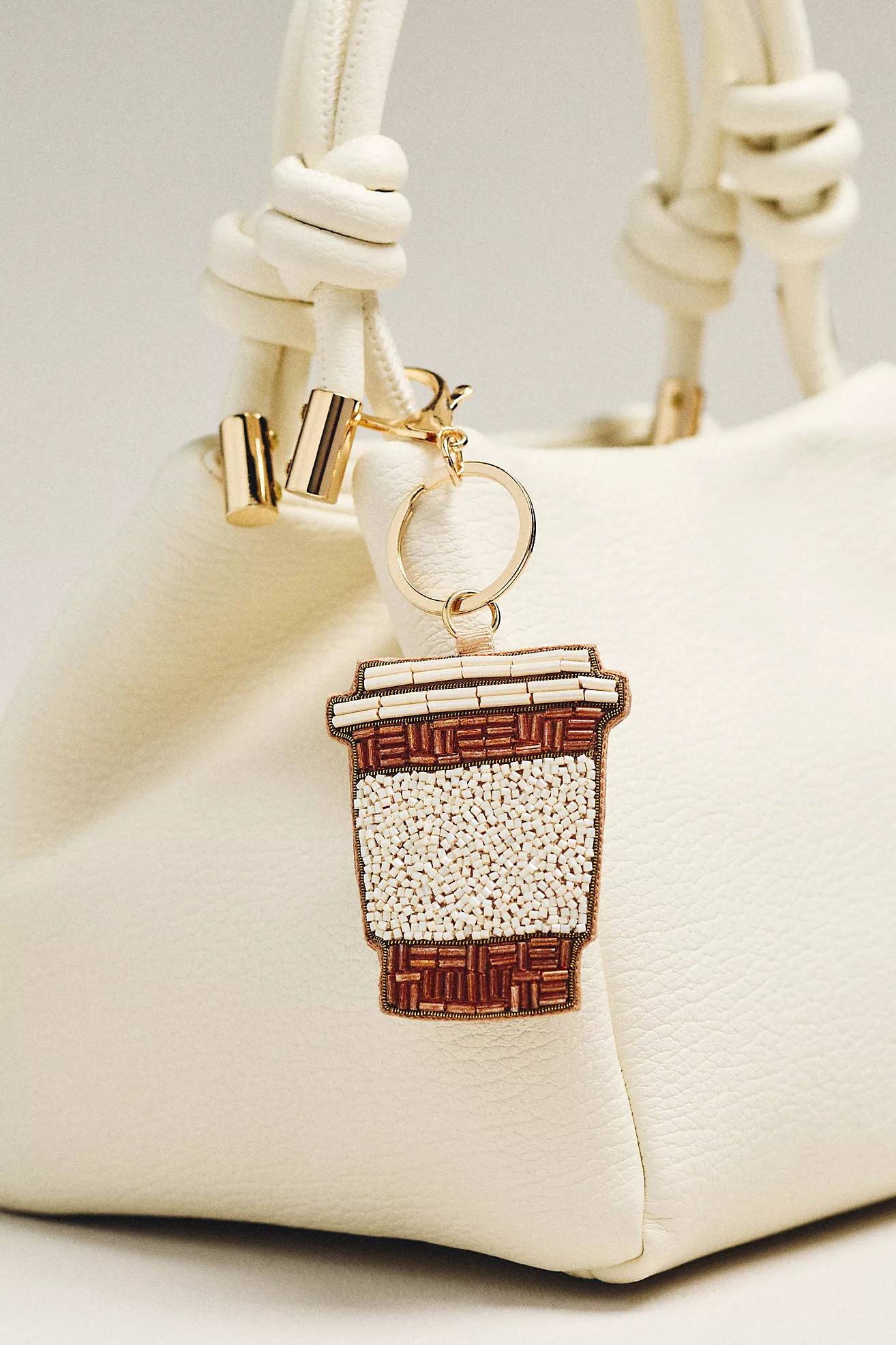 Beaded Coffee Bag Charm | Anthropologie (US)
