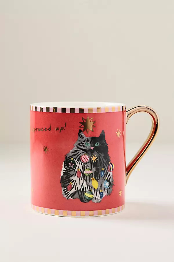 Caroline Holiday Creature Comforts Mug | Anthropologie (US)