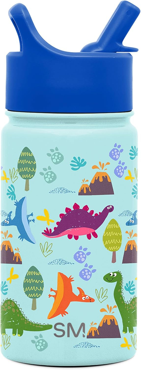 Simple Modern Kids Water Bottle with Straw Lid | 14oz Insulated Stainless Steel Kids Tumbler & Sp... | Amazon (US)