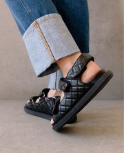 Hook-Loop Black Sandal | Alohas Sandals (ES)