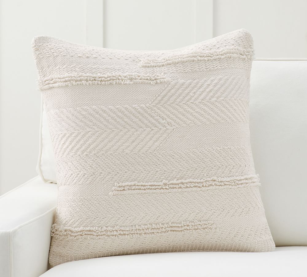 Lyla Textured Pillow | Pottery Barn (US)
