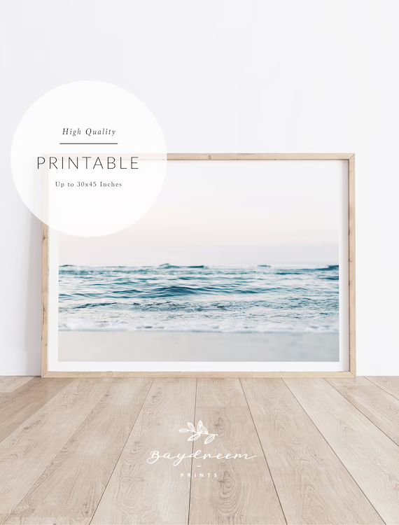 Beach Printable Wall Art, Ocean Print, Coastal Printable, Beach Print, Ocean Printable Wall Art, ... | Etsy (US)