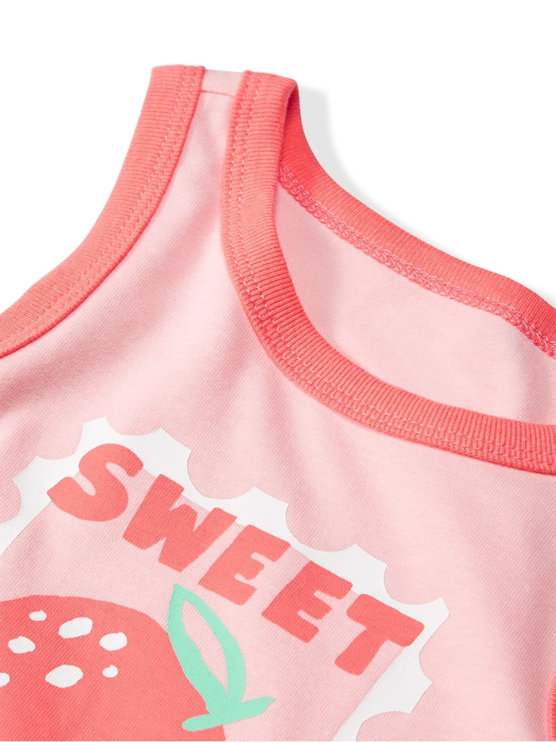 Garanimals Newborn, Baby & Toddler Girl Cotton Terry 3-Piece Set, Tank, Tee & Pull-On Shorts, Siz... | Walmart (US)