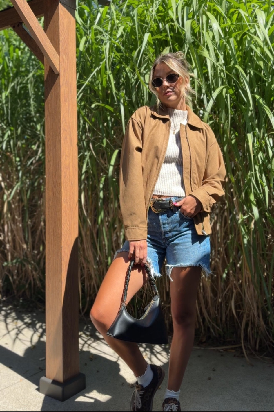 Transitional fall outfit - just add faux suede 🤩 wearing xxs/xs in the jacket and the rest of the outfit is old but easy to recreate! 

#LTKstyletip