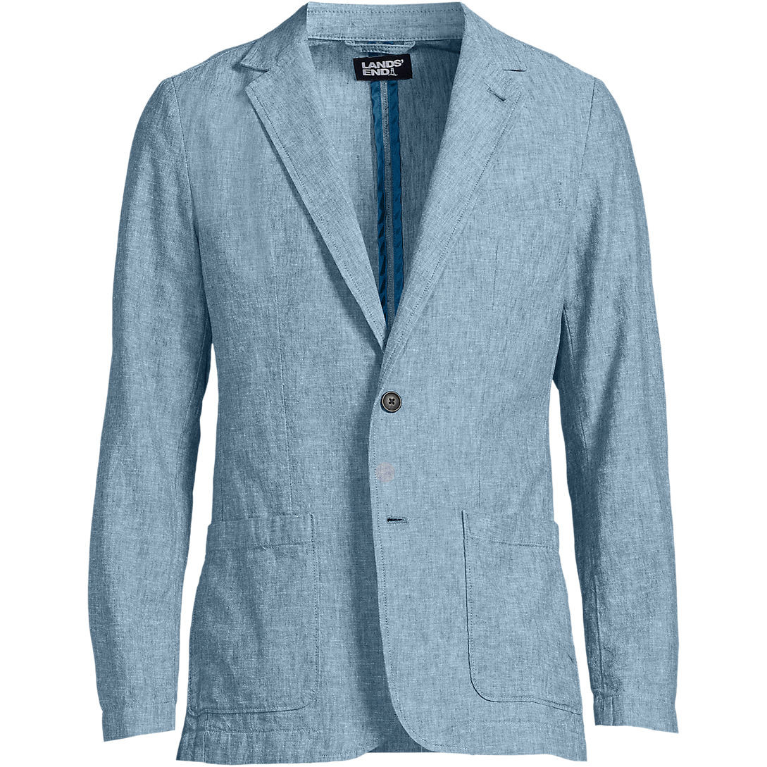 Men's Linen Cotton Blazer | Lands' End (US)
