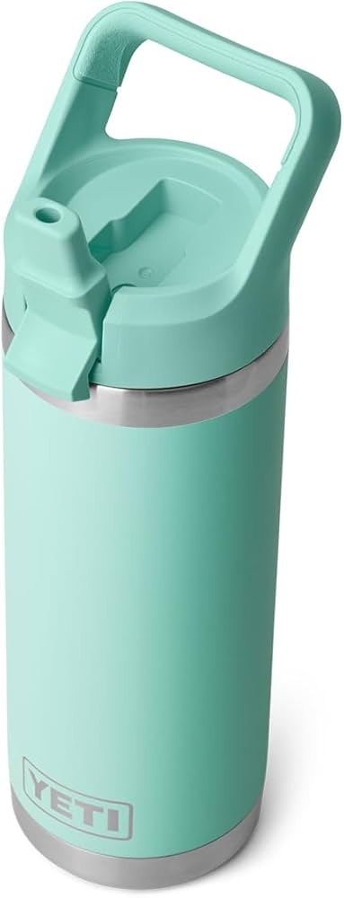 YETI Rambler 18 oz Bottle, Vacuum Insulated, Stainless Steel with Straw Cap | Amazon (US)