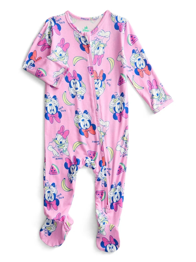Character Baby Boys or Girls Cozy and Comfortable Viscose Two-Way Zip Footed Sleep 'N Play One-Pi... | Walmart (US)