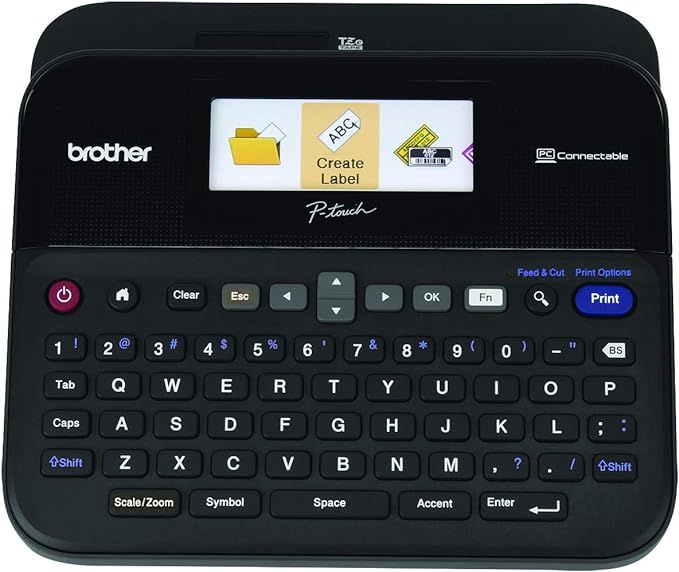 Brother P-touch Label Maker, PC-Connectable Labeler, PTD600, Color Display, High-Resolution PC Pr... | Amazon (US)