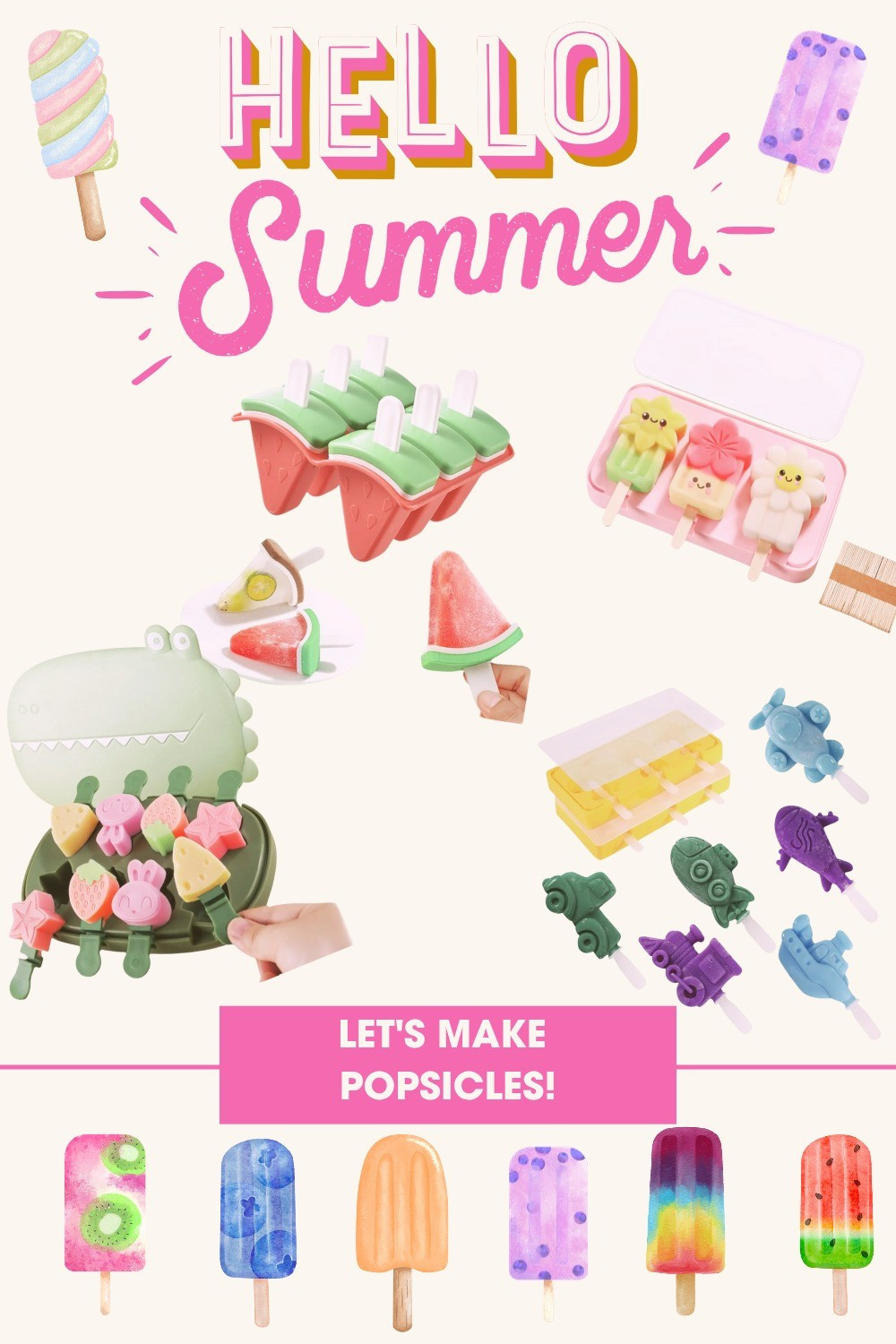 Fun popsicle molds to make a healthy summertime treat with your kids

#LTKSeasonal #LTKKids #LTKFamily