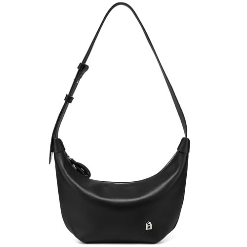 LA FESTIN Crescent Shoulder Bag for Women Hobo Crossbody Purse with Adjustable Strap Black Handbag Suitable for Fashion Ladies | Amazon (US)