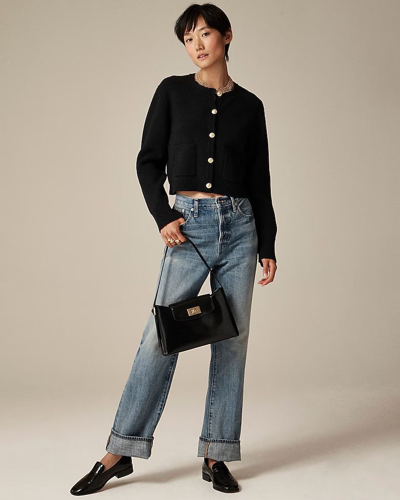 New relaxed Emilie sweater lady jacket | J. Crew US