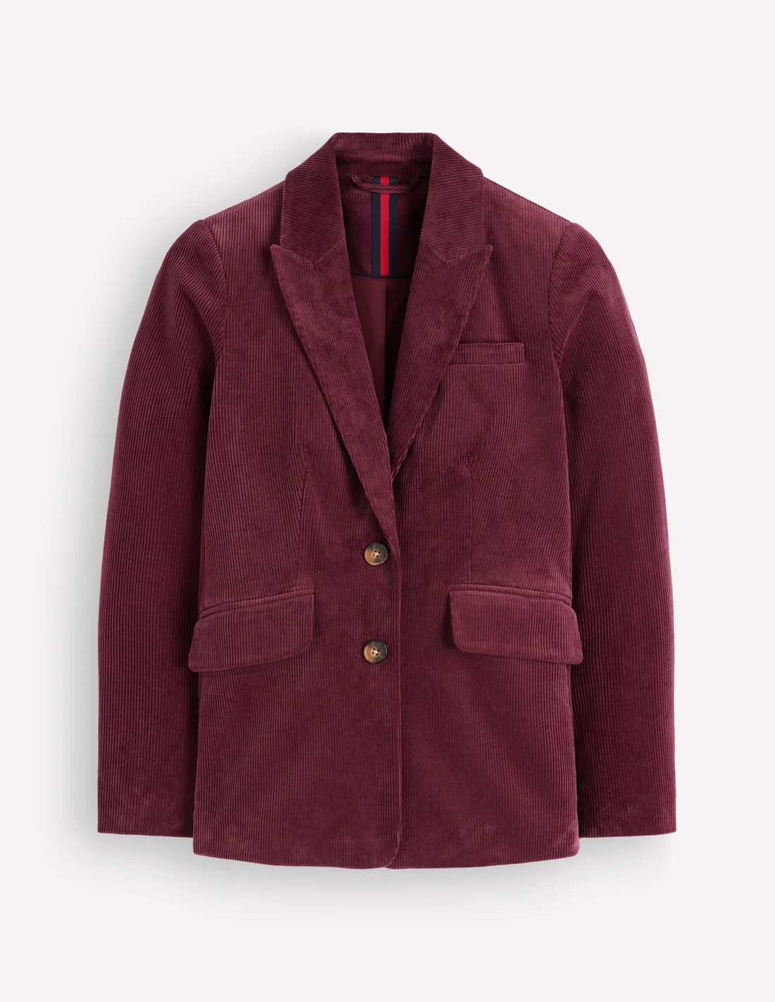 Stamford Cord Blazer-Dark Crimson | Boden UK