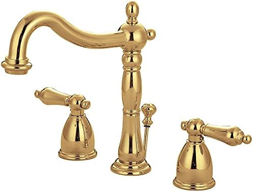 KINGSTON Brass KB1972AL Heritage Widespread Lavatory Faucet, Polished Brass, 8" | Amazon (CA)