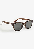 Brown Translucent Cateye Square Sunglasses | Maurices