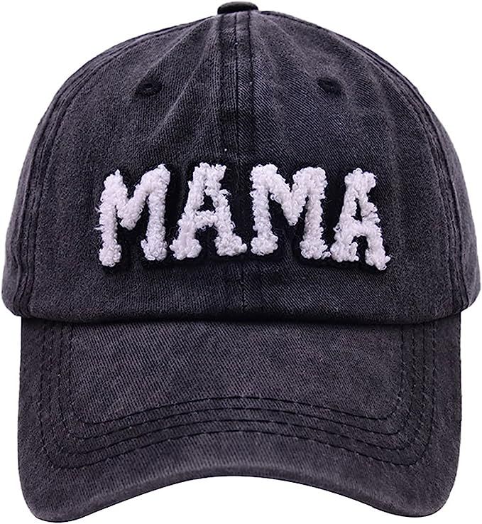 Waldeal Mama Hat for Women, Gifts for Mom, New Mom, Mom to Be, Adjustable Washed Distressed Baseb... | Amazon (US)