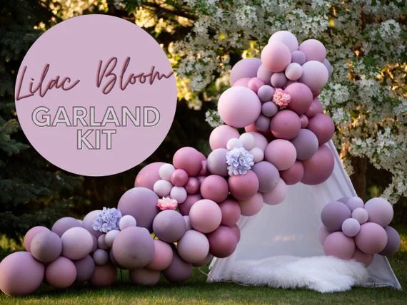 Lilac Bloom DIY Deluxe Matte Balloon Garland Arch Kit  Double | Etsy | Etsy (US)