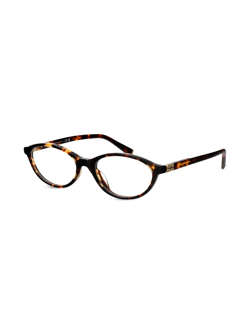 Miu Miu Eyewear Bril Met cat-eye Montuur | Bruin | FARFETCH NL | Farfetch Global
