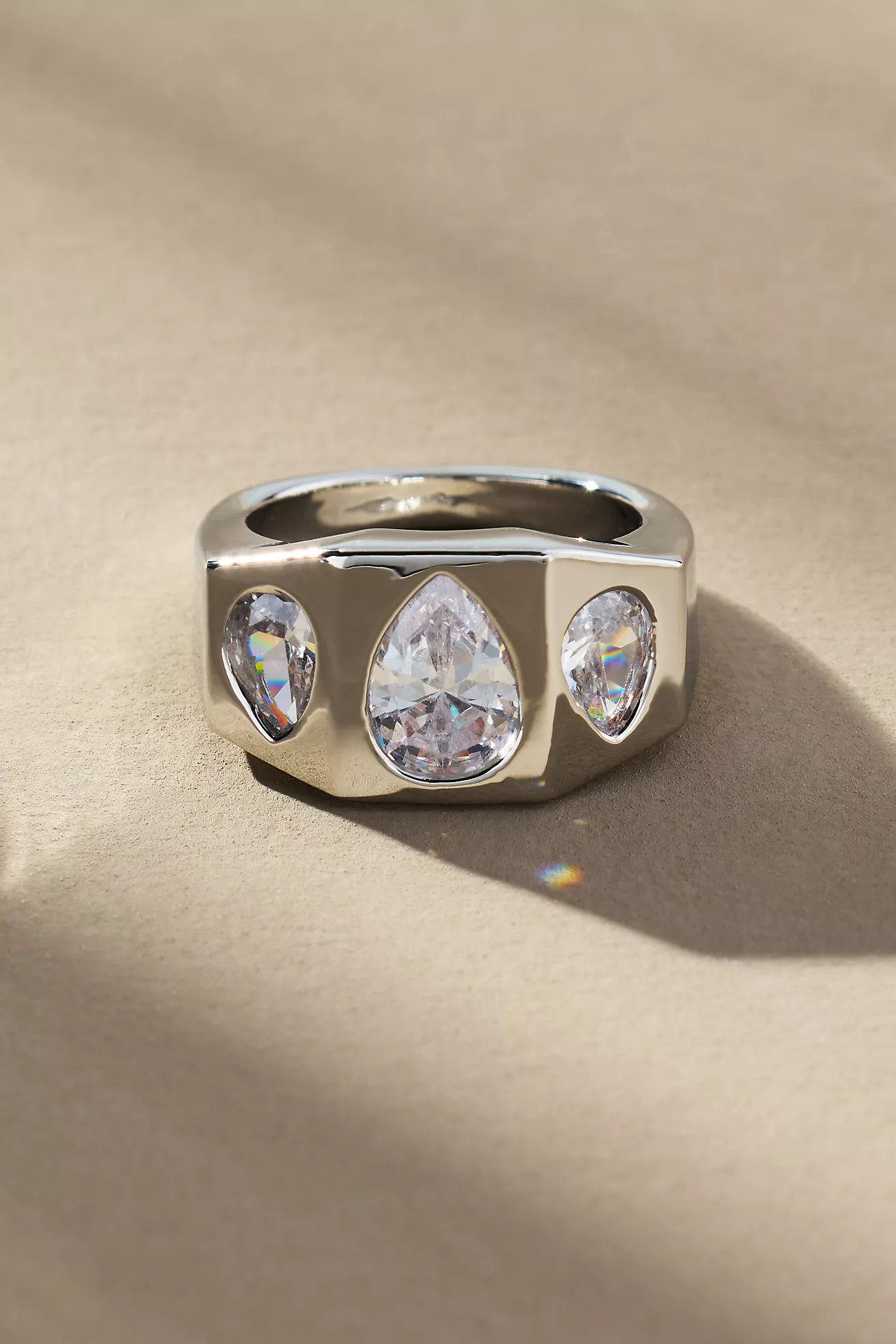 By Anthropologie Crystal Stack Ring | Anthropologie (US)