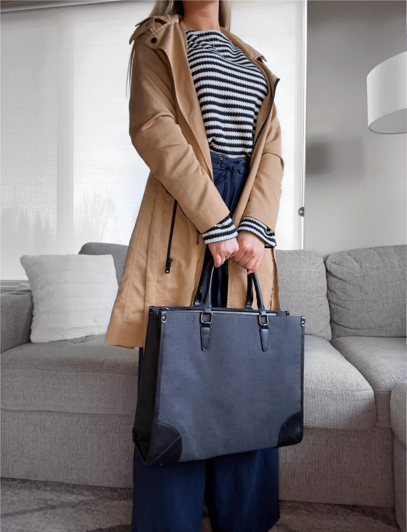 Work outfit: marketing edition. The most perfect laptop bag that is super spacious and will fit everything you need for work. This bag fits my lunch, water bottle, laptop, and a bunch of stuff that I probably don’t need. 😂🥰

#LTKstyletip #LTKworkwear #LTKfindsunder50