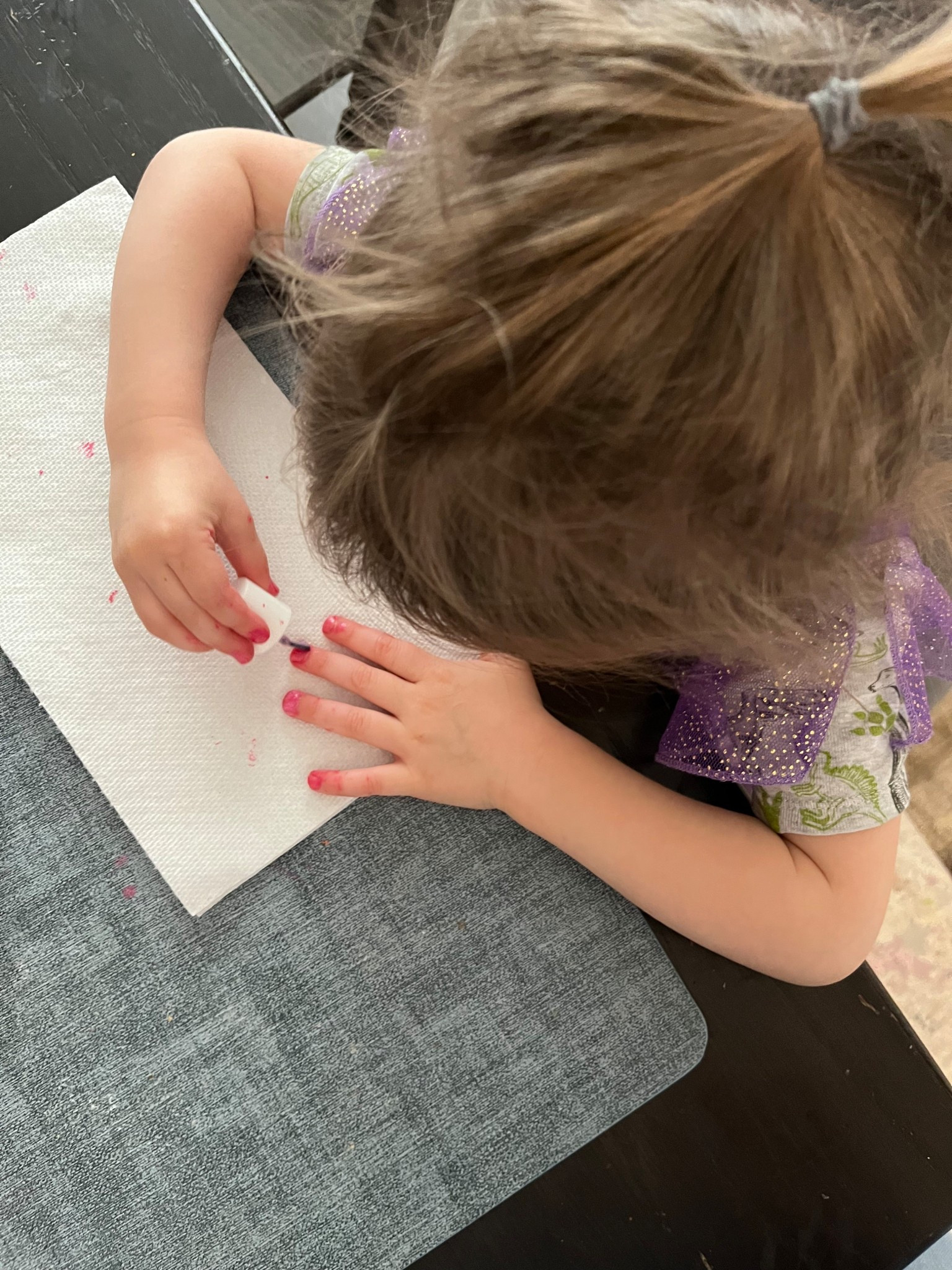 Totally washable and non-toxic nail polish for kids!!  

Dries fast, does not stay on long, but super easy cleanup! 

Love that it can be something my 3 year old does on her own to practice fine motor skills! 

#LTKFamily #LTKKids